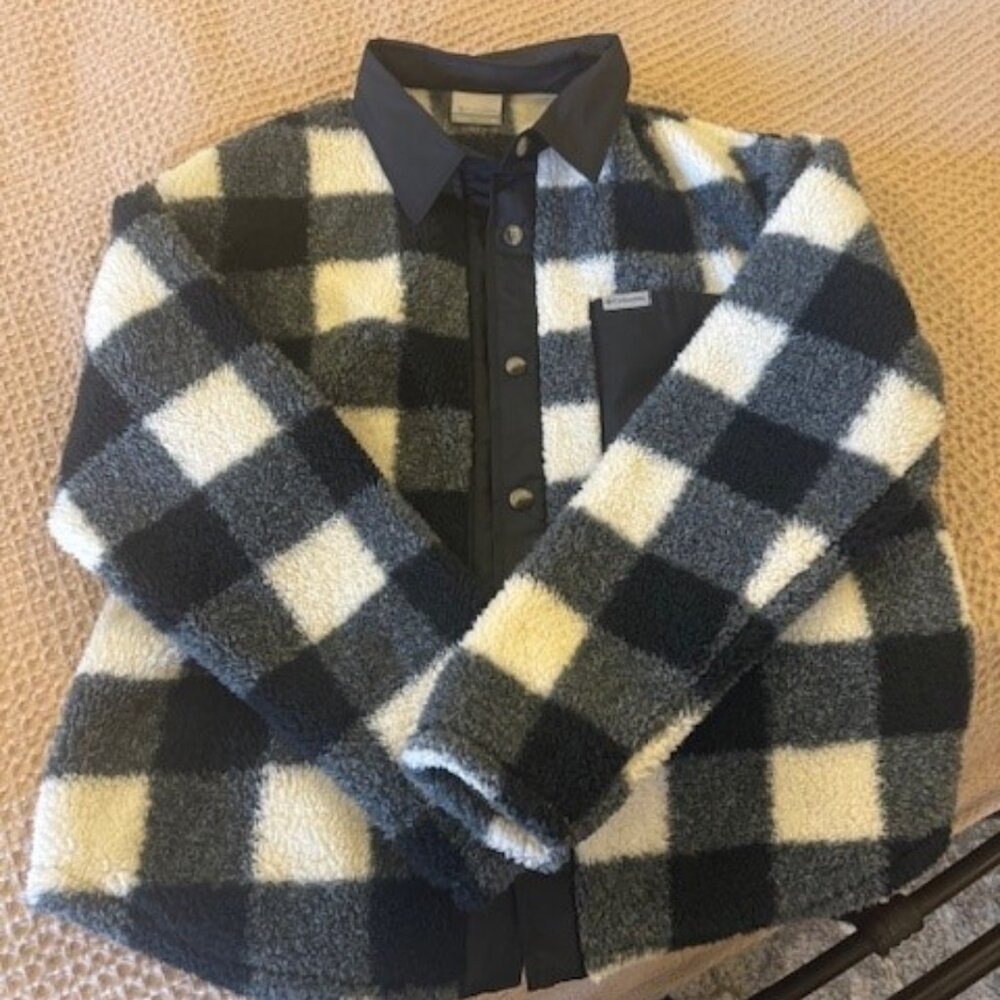 Womens Columbia Buffalo Plaid Fleece Jacket